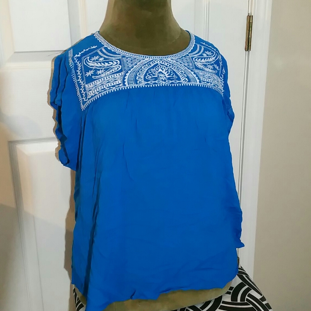 Indigo blue blouse